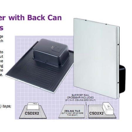 Dynamicfunction 2 x 2 Off-White Drop-In Ceiling Speaker Pair DY3379739